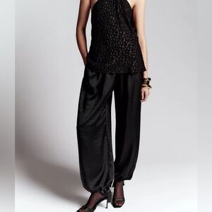NWT Zara black balloon trousers